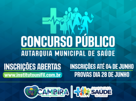 Autarquia de Saúde de Cambira abre concurso público para Agente Comunitário de Saúde e Agente de Combate às Endemias