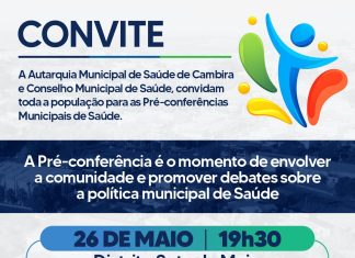 Cambira promove Pré-conferências de Saúde e convida população para participar