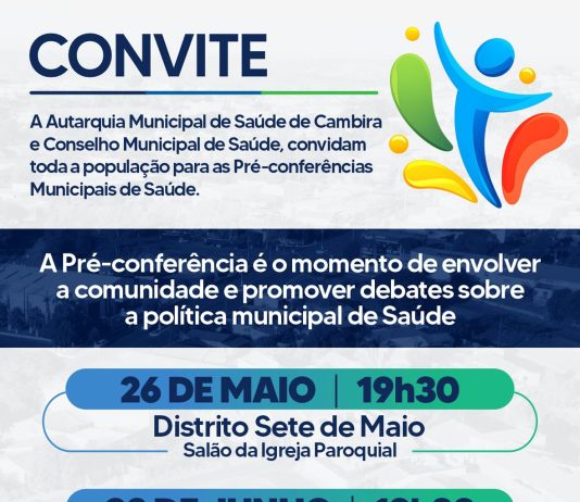 Cambira promove Pré-conferências de Saúde e convida população para participar