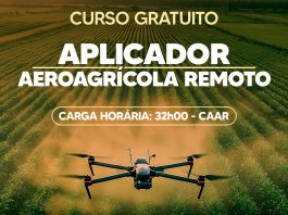 Curso gratuito de Aplicador Aeroagrícola Remoto abre inscrições em Cambira