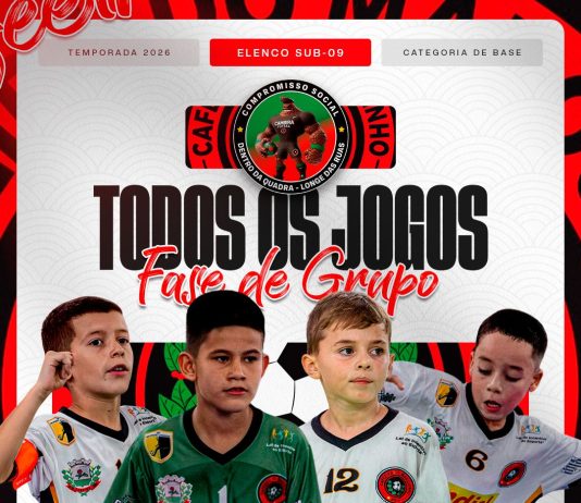 Todos os jogos da fase de grupos do Sub-09 da Cafeeira Cambira já têm data definida