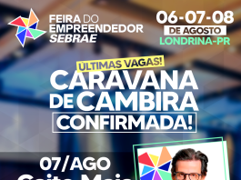 Cambira promove caravana para a Feira do Empreendedor Sebrae em Londrina e ainda tem últimas vagas